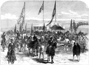 1868年にオーストラリアのGlenelg Corporationの住所を受け取った王妃 作： Unbekannt