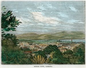 ホバートタウン、タスマニア州、オーストラリア、c1880 作： Unbekannt