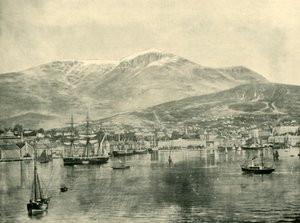 ホバート、湾から、1901。 作： Unbekannt