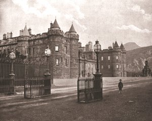 ホリールードハウス、エジンバラ、スコットランド、1894年。 作： Unbekannt