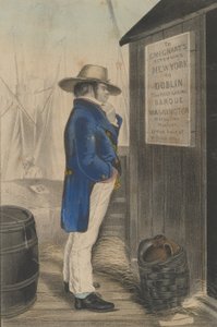 帰り道ニューヨーク、カリフォルニア州。 1860年。 作： Unbekannt