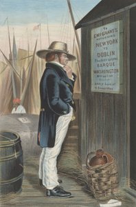 帰り道ニューヨーク、カリフォルニア州。 1860年。 作： Unbekannt