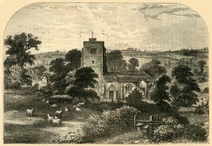 1750年のホーンジー教会、c1876。 作： Unbekannt