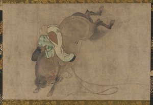 馬とライダー、桃山時代、1568-1615。 作： Unbekannt