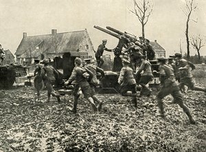 敵対的な航空機の発見、1919年。 作： Unbekannt