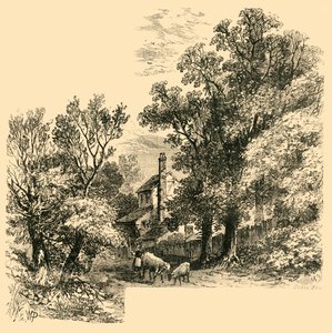 1760年のクレイブンヒルの家、c1876。 作： Unbekannt