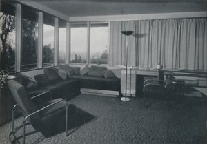 リチャードJニュートラによるロサンゼルスの家。 -居住区の内部ショット、1942