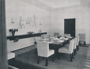ルカレフフランケルによるブカレストの家-ダイニングルーム、1942 作： Unbekannt