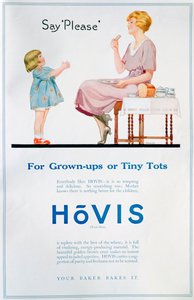 Hovisパン広告、1921年 作： Unbekannt