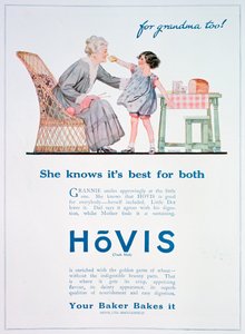 Hovisパン広告、1923年 作： Unbekannt