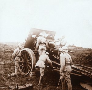 榴弾砲バッテリー、c1914-c1918 作： Unbekannt