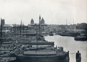 ハル-プリンセスドック：ウィルバーフォースメモリアルとドックのオフィス、1895 作： Unbekannt