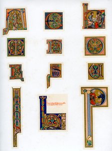 照らされた頭文字、13世紀 作： Unbekannt