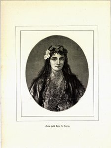 イラストは、Jerichau-Baumann, Elisabeth著、Forlagsbureauet発行のBrogede rejsebilleder（1881年、コペンハーゲン）より引用。 作： Unbekannt