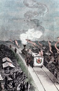 ジュールヴェルヌによる地球から月へのイラスト、1865年