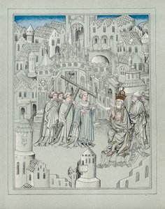 伝説の英国の騎士、ジョンマンデヴィル卿の旅のイラスト、c1372 作： Unbekannt