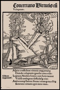 セバスチャン・ブラント著 『船の愚者』 1497年の挿絵。 作： Unbekannt