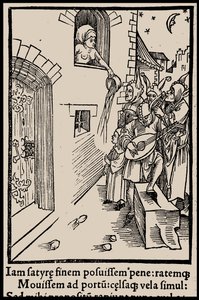 セバスチャン・ブラント著 『船の愚者』 1497年の挿絵。 作： Unbekannt