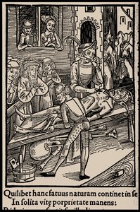 セバスチャン・ブラント著 『船の愚者』 1497年の挿絵。 作： Unbekannt