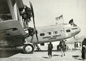 インペリアルエアウェイズハンドラーページHP 42バイプレーンハンノ、グワダル、バルチスタン、c1931-c1940 1946。 作： Unbekannt