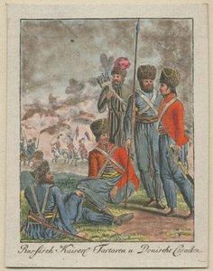帝国ロシアのコサック、1799 作： Unbekannt