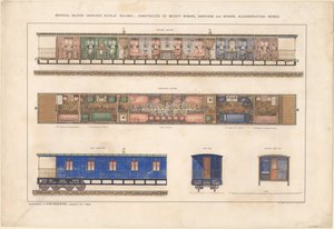 インペリアルサルーンキャリッジ、ニコライエフスキー鉄道、1868 作： Unbekannt