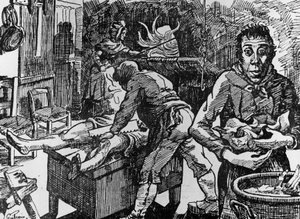 1807年から1833年にかけて行われた犯罪で有名なペイルベイユの宿屋「赤い宿屋」では、被害者を切り刻んだ後、マーティン夫妻と使用人のジャン・ロシェットがオーブンに入れていたことが刻まれています。