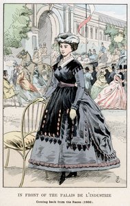 パレドゥインダストリーの前で-レースから帰ってきた、1866、1898 作： Unbekannt