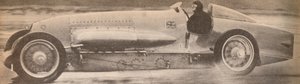 1927年1月、マルコムキャンベル少佐が有名なブルーバードで、世界の陸上速度の記録を破った 作： Unbekannt