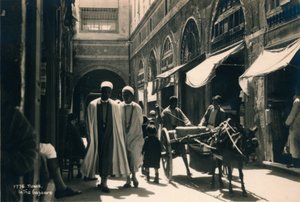バザール、チュニス、エジプト、1936年 作： Unbekannt