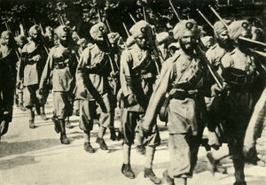 フランスのインド人兵士、第一次世界大戦、1914年、1920年。
