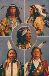 北アメリカのインドのタイプ、1909 作： Unbekannt