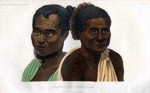 サンドイッチ諸島の住民、1848年 作： Unbekannt