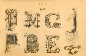 イニシャル、1862 作： Unbekannt