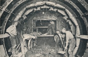 グレートヘッドトンネリングシールドの内部、1926年 作： Unbekannt