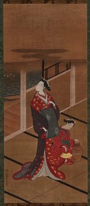 Interior: A Yujo and an Attendant Heating Water, Edo period, 1615-1868. 作： Unbekannt