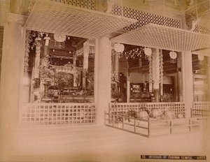 知恩院の内部、木音、c1890-1900