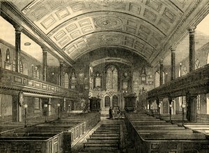 ケンジントン教会の内部、1850年、c1876。 作： Unbekannt