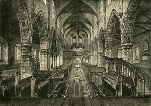 ロンドンデリー大聖堂の内部、1898年。 作： Unbekannt
