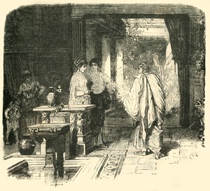 ローマの家の内部、1890年。 作： Unbekannt