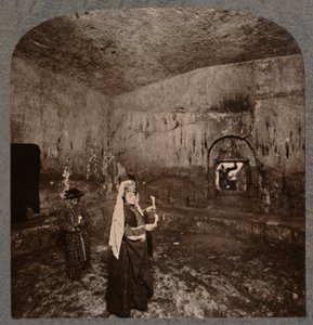 Nablus、c1900への道の王の墓の内部 作： Unbekannt