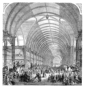 マンチェスター展覧会、1857年19世紀後半の内部ビュー 作： Unbekannt