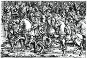 金の布地に関するフランシス1世とヘンリー8世のインタビュー、1520年、1870年