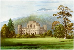 スコットランドのアーガイルシャー、インヴァレァリー城、アーガイル公爵の家、c1880 作： Unbekannt