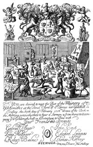 ゴールドスミス社の会議への招待、1707年、1894年 作： Unbekannt