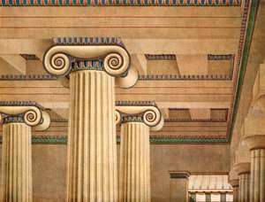 ギリシャ、アテネのアクロポリスにあるイオンホール、1928年。 作： Unbekannt