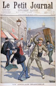 不快な英語の観光客、パリ、1900 作： Unbekannt