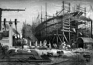 鉄の船、サムダス氏の庭、犬の島、ロンドン、c1880 作： Unbekannt