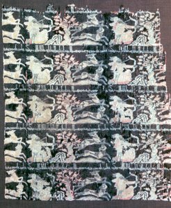 イスラムの絹の破片、9〜12世紀 作： Unbekannt