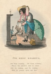 アイブ・ビーン・ローミング、1828年。 作： Unbekannt